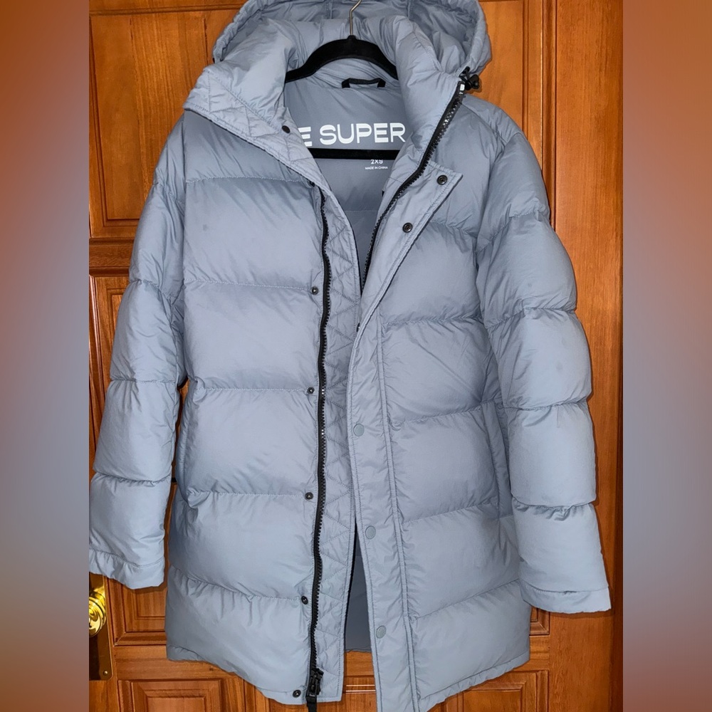 Aritzia Super Puff Mid Shady Blue 2XS